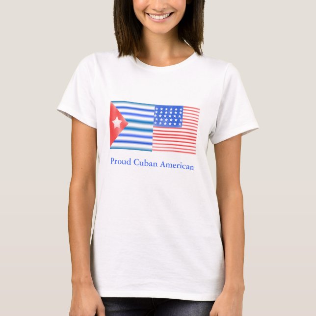 Camiseta Americano cubano orgulhoso (Frente)