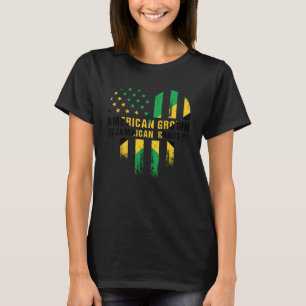 Camiseta Americano cultiva jamaicana raízes jamaicanas sina