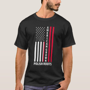 Camiseta Americano Cultiva Raízes Poloneses Polônia Polones