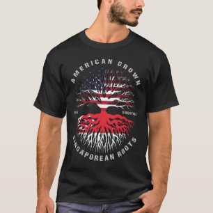 Camiseta Americano Cultivou Singapura Bandeira
