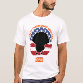 Camiseta americano de ação de graças turquia 2023 | agradec
