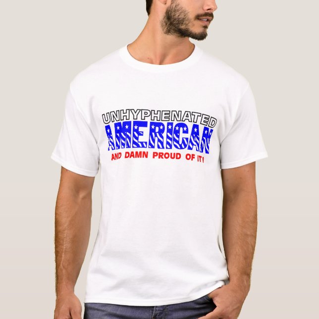 Camiseta Americano de Unhyphenated (Frente)