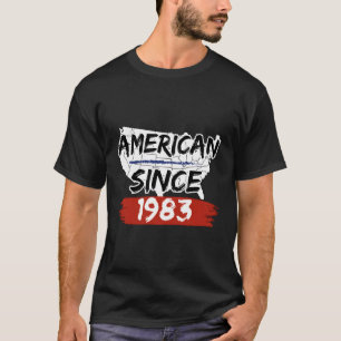 Camiseta Americano desde 1983 Mapa Americano