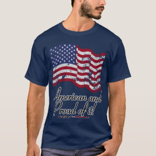 Camiseta Americano e Orgulhoso!