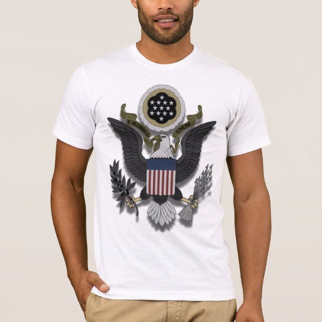 Camiseta Americano Eagle E Pluribus Unum (Frente)