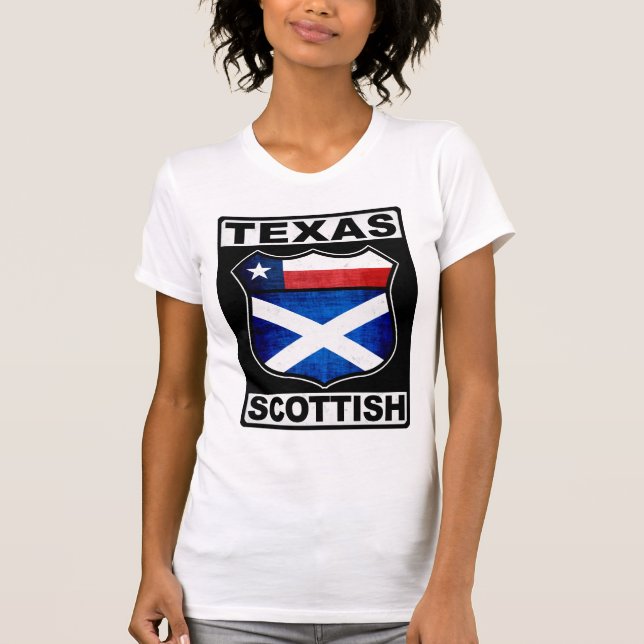 Camiseta Americano escocês de Texas (Frente)