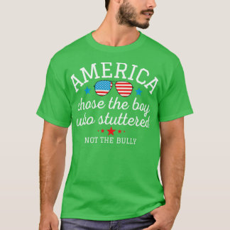 Camiseta Americano escolheu o rapaz que estupefou e não o v