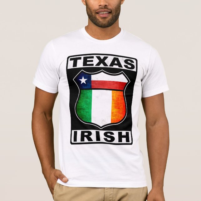 Camiseta Americano irlandês de Texas (Frente)