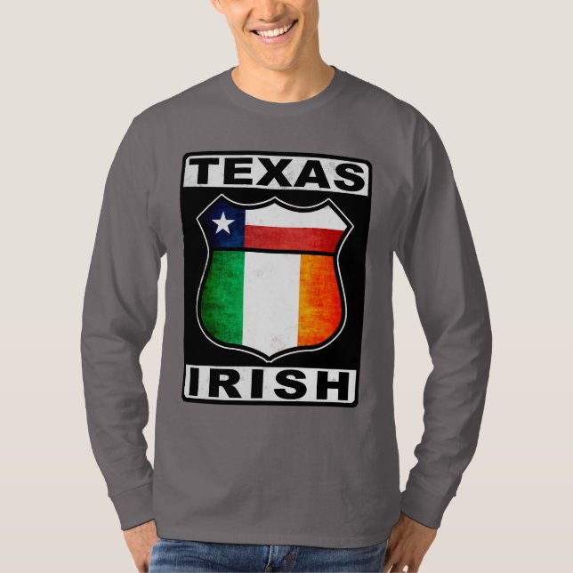 Camiseta Americano irlandês de Texas (Frente)