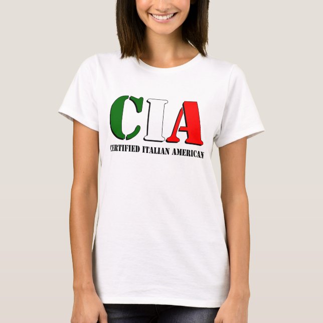 Camiseta Americano italiano certificado (Frente)