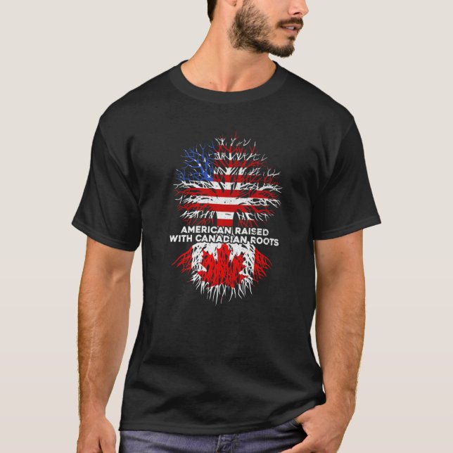 Camiseta Americano Levantado com Raízes Canadianas (Frente)