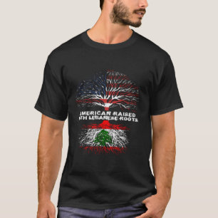 Camiseta Americano Levantado com Raízes Libanesas no Líbano