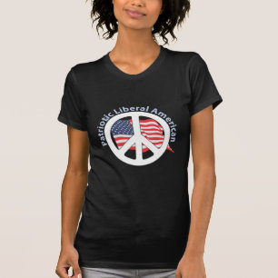 Camiseta Americano liberal patriótico