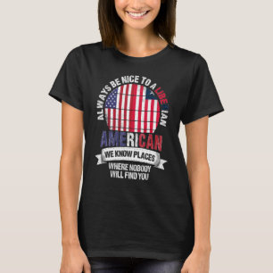 Camiseta Americano Liberiano Conhecemos Lugares onde Countr