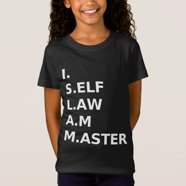 Camiseta Americano moribundo I Self Law Am Master (Frente)