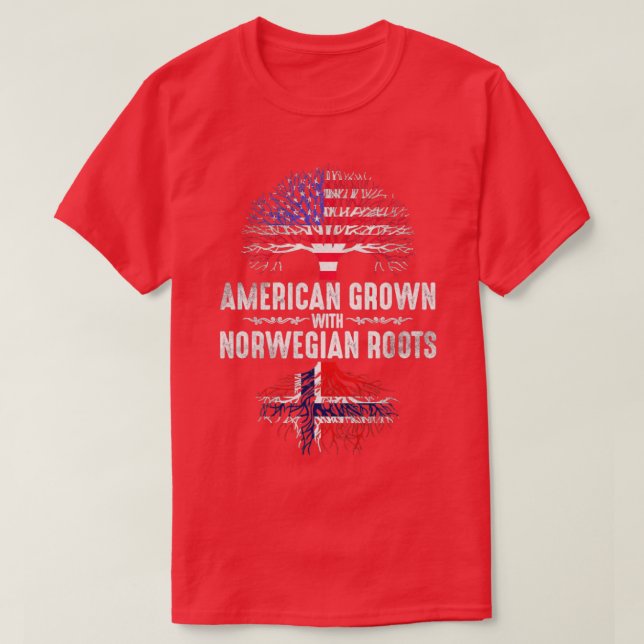 Camiseta Americano norueguês (Frente do Design)