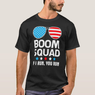 Camiseta Americano Óculos 4 De Julho Bom Squad Se Eu Ru