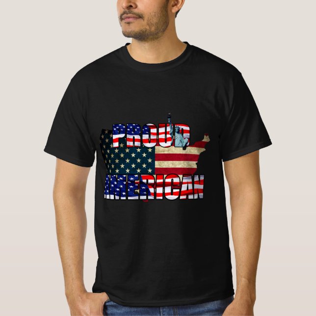 CAMISETA AMERICANO ORGULHOSO (Frente)