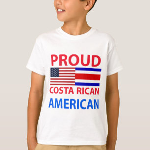 Camiseta Americano orgulhoso de Rican da costela