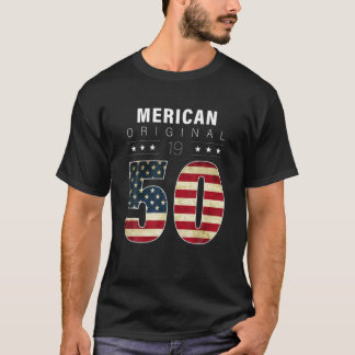Camiseta Americano Original 1950 Anos De Nascimento 1950 An
