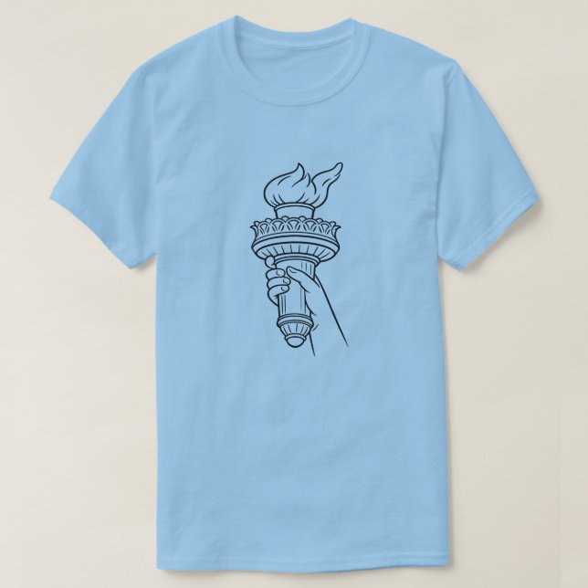 Camiseta Americano Patriótico (1b) (Frente do Design)