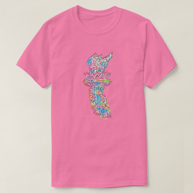 Camiseta Americano Patriótico (1c) (Frente do Design)