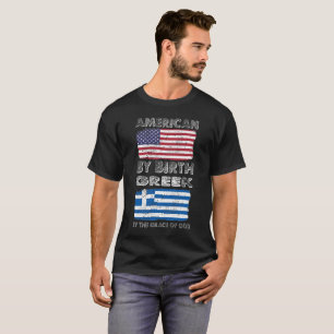 Camiseta Americano pelo grego do nascimento pela herança d
