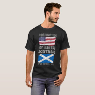 Camiseta Americano pelo Scottish do nascimento pela graça