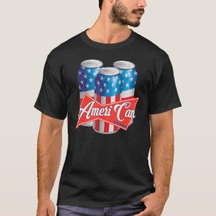Camiseta Americano pode ser Bebendo Patriótico Murica Orgul