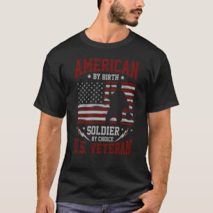 Camiseta Americano por soldado de nascimento por escolha Ve