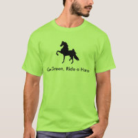 Americano Saddlebred - vai o verde, monta um