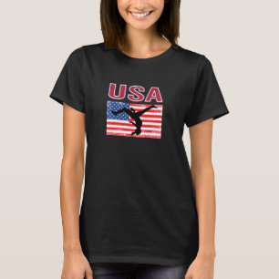 Camiseta Americanos adoram ginástica de ginastas nos Jogos 