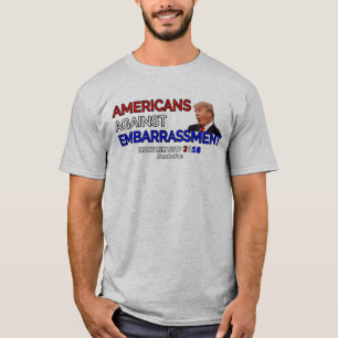 Camiseta Americanos contra o embaraço