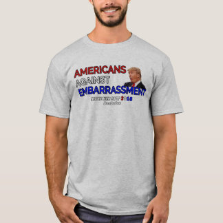 Camiseta Americanos contra o embaraço