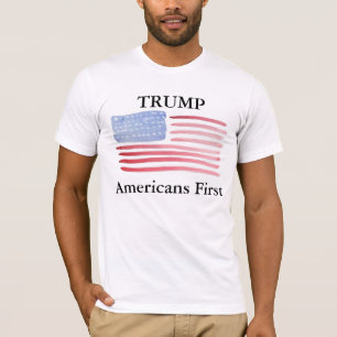 Camiseta Americanos do trunfo do voto primeiramente