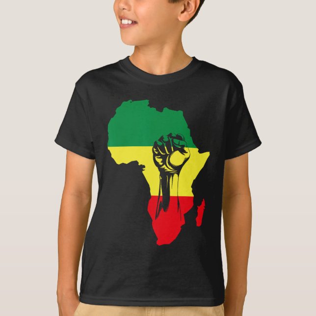 Camiseta Americanos nativos Africanos de História Preta do  (Frente)