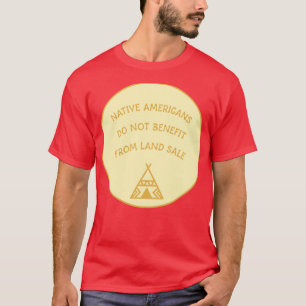 Camiseta Americanos nativos aterrissar para trás
