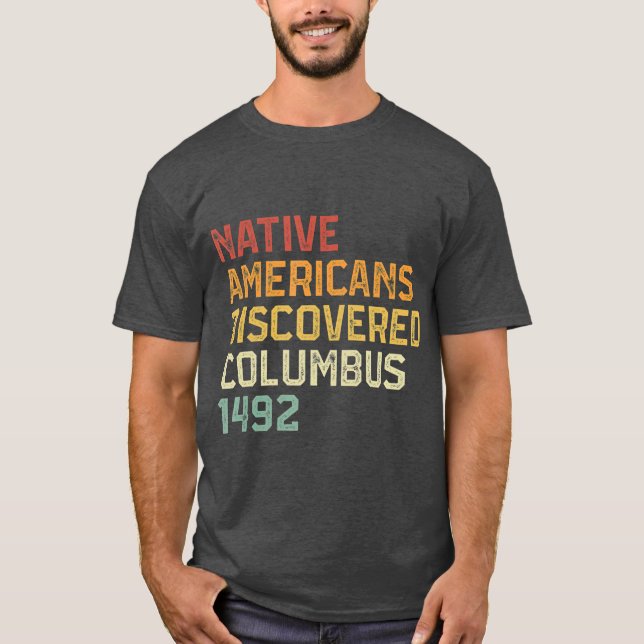 Camiseta americanos nativos Detectados Anticorpo Columbus 1 (Frente)