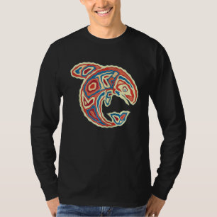 Camiseta Americanos nativos Totem Orca Killer Whale Pop Art