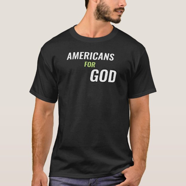 CAMISETA AMERICANOS PARA DEUS (Frente)