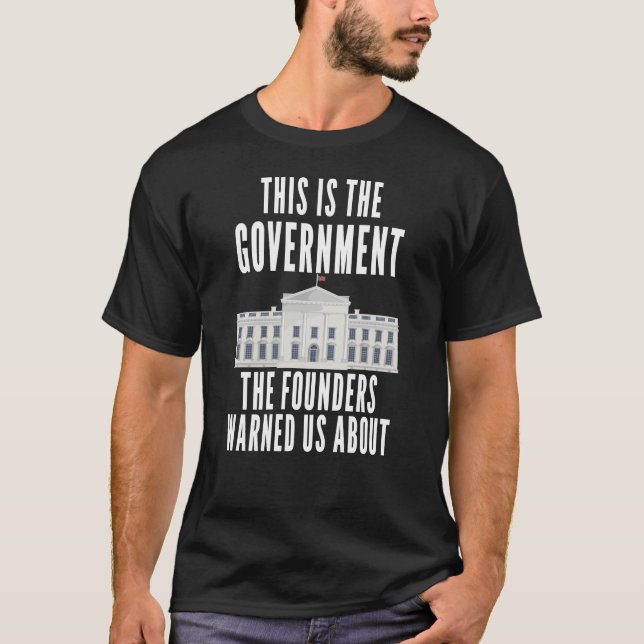 Camiseta Americanos Patrióticos Anti-Governos (Frente)