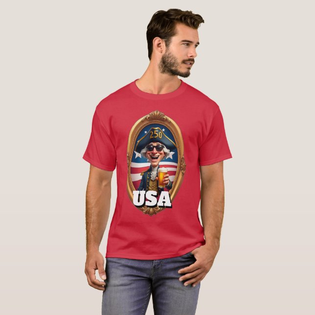 Camiseta America's 250th Anniversary 4th of July  (Frente Completa)