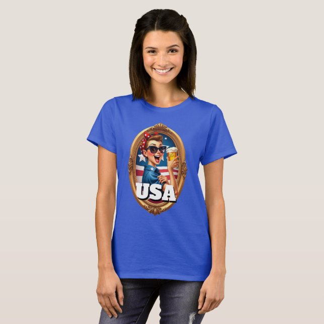 Camiseta America's 250th Anniversary 4th of July 2026 (Frente Completa)