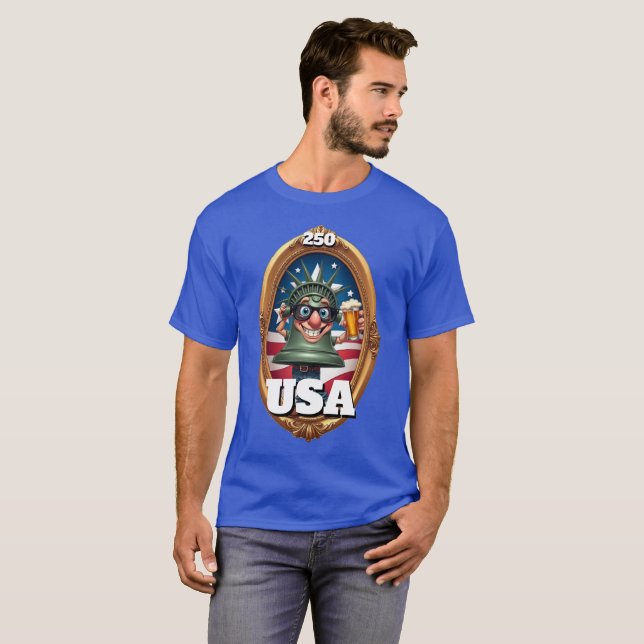 Camiseta America's 250th Anniversary 4th of July 2026 (Frente Completa)
