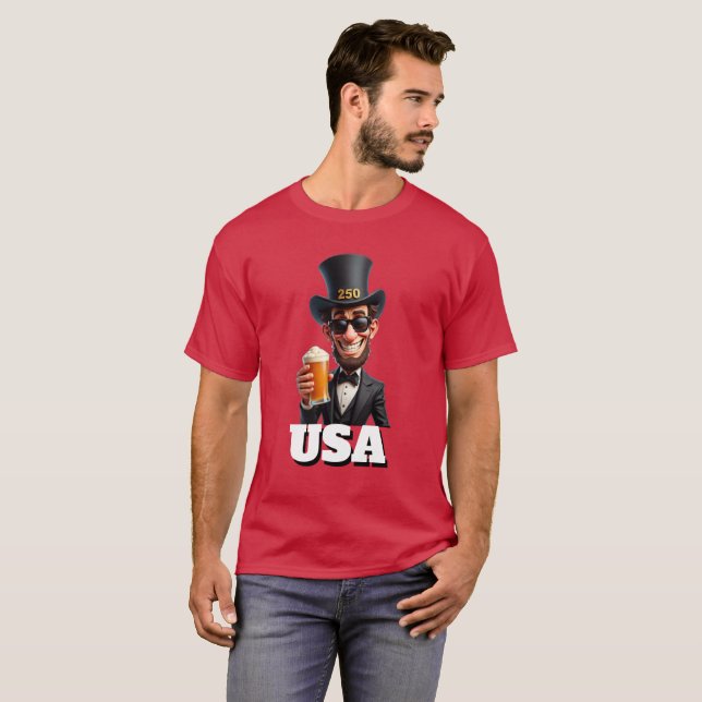 Camiseta America's 250th Anniversary Celebration George  (Frente Completa)