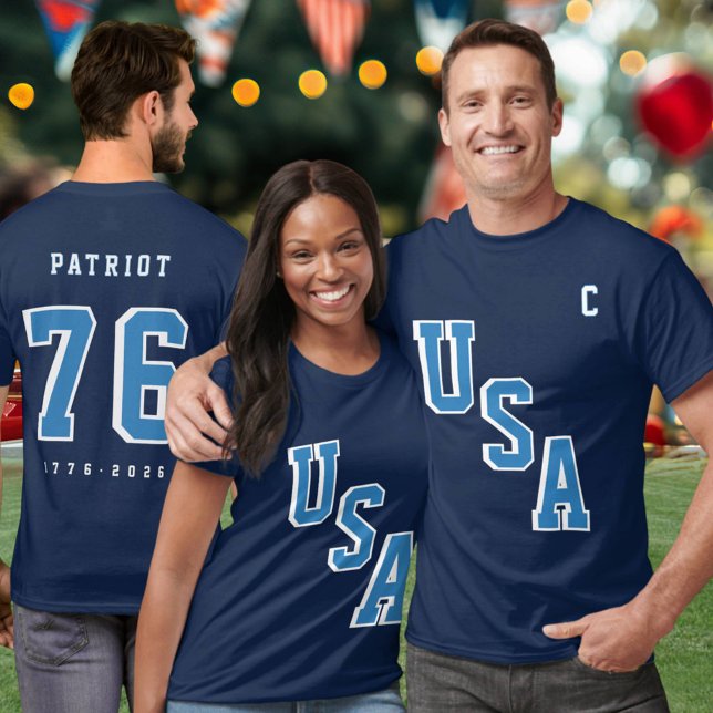 Camiseta America's 250th Anniversary USA Hockey Jersey (Criador carregado)