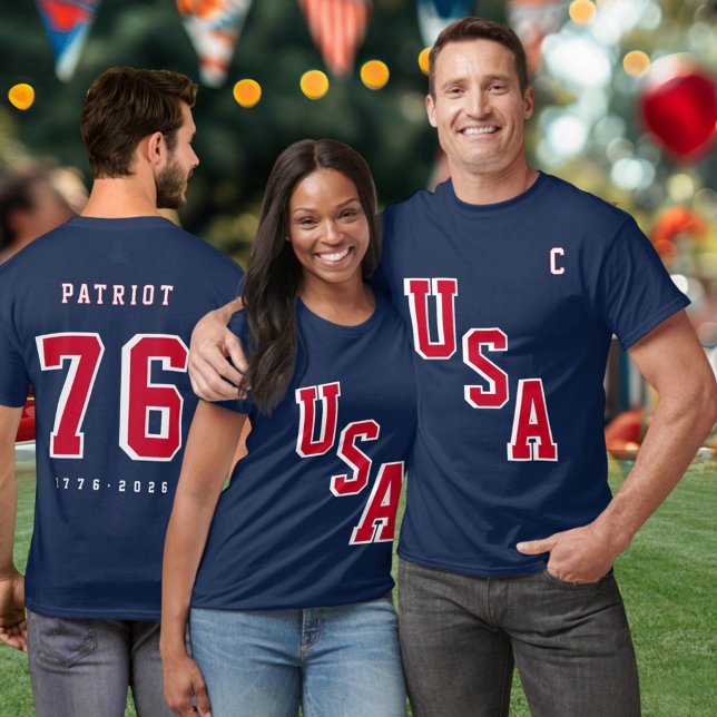 Camiseta America's 250th Anniversary USA Hockey Jersey (Criador carregado)