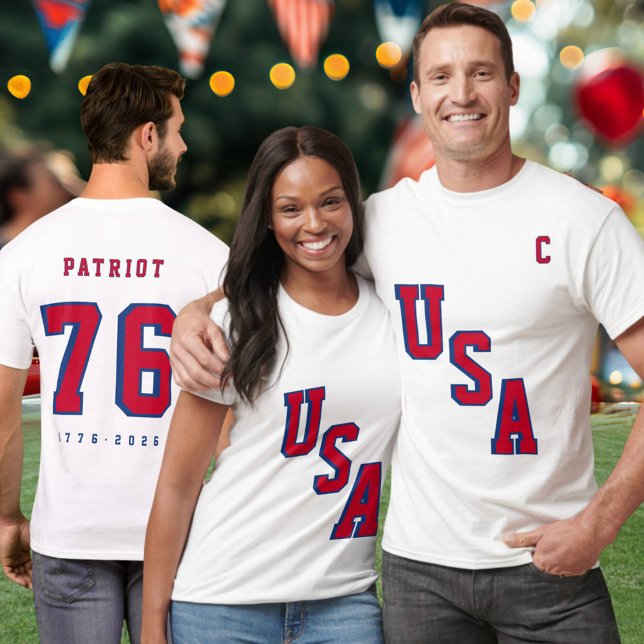 Camiseta America's 250th Anniversary USA Hockey Jersey  (Criador carregado)