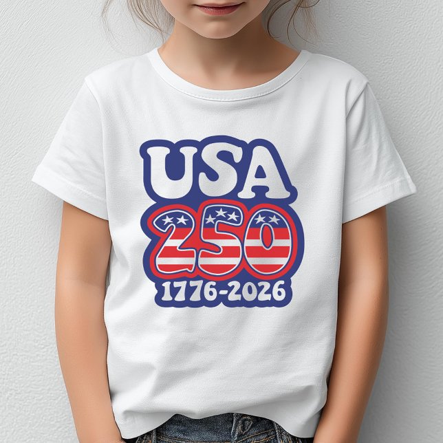 Camiseta America's 250th Birthday - Groovy USA 250 (Celebrate America and the 250 Birthday - 1776-2026)