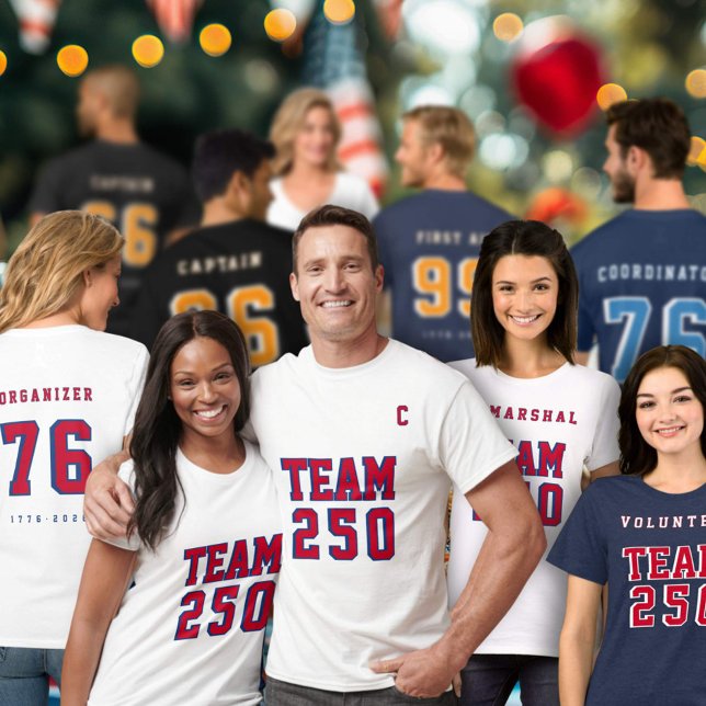 Camiseta America's 250th Team 250 Event Name Party Jersey   (Criador carregado)